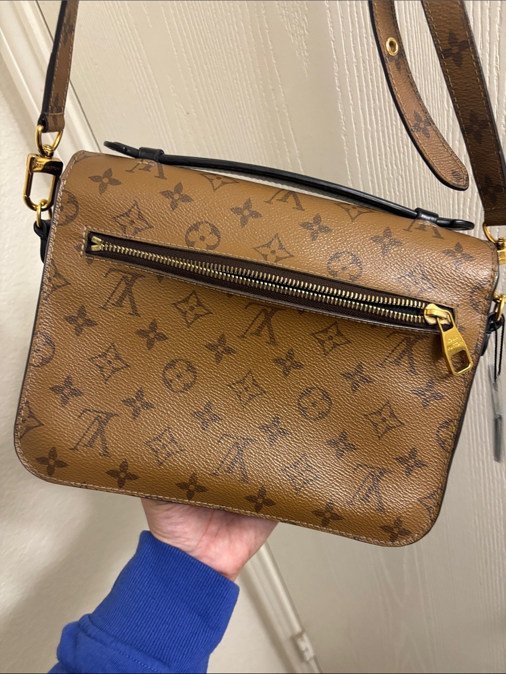 Louis Vuitton Brown Two-Tone Monogram Crossbody Bag - Picture 8 of 10